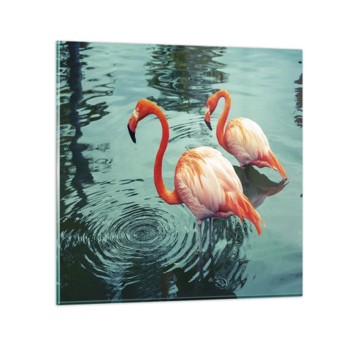 Üveg kép - Most divatban vagyunk - 40x40 cm