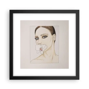 Poszter fehér keretben - Az elegancia és a szépség szimbóluma - 30x30 cm