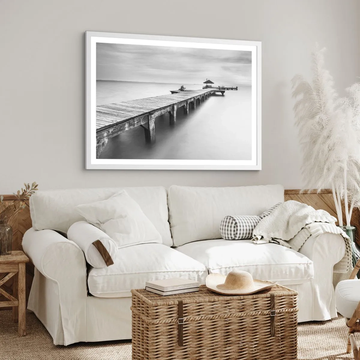 Poszter fekete keretben - A távolba - 100x70 cm