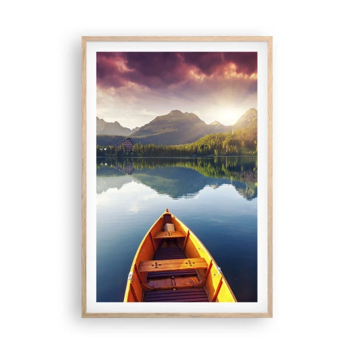 Poszter világos tölgy keretben - Semmi a természet ellen - 61x91 cm