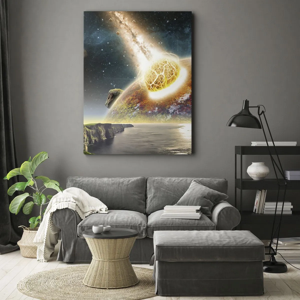 Vászonkép - Kozmikus dráma - 55x100 cm