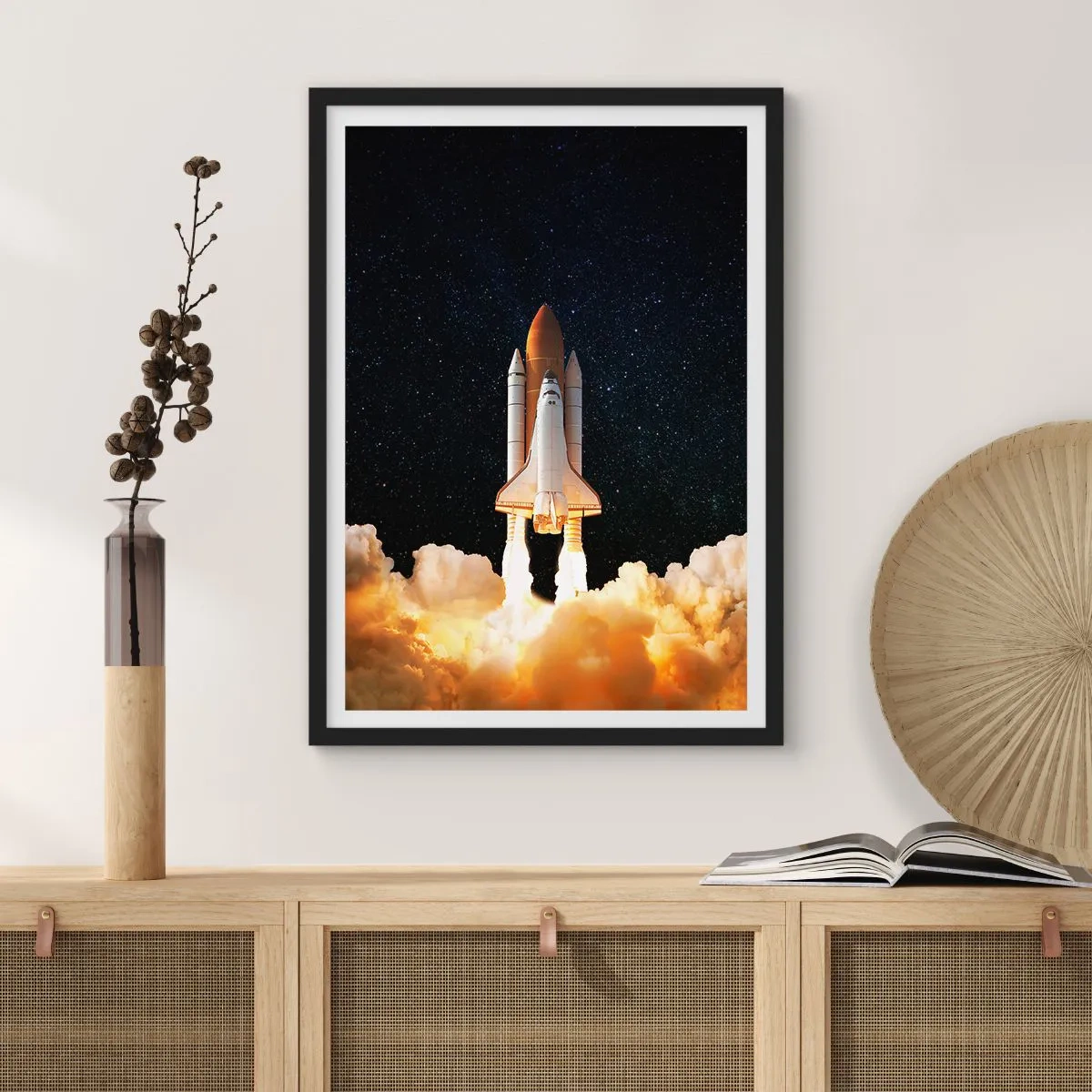 Poszter fehér keretben - Ad astra! - 70x100 cm