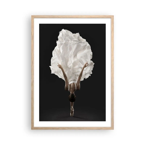 Poszter világos tölgy keretben - Szokatlan sávok - 50x70 cm