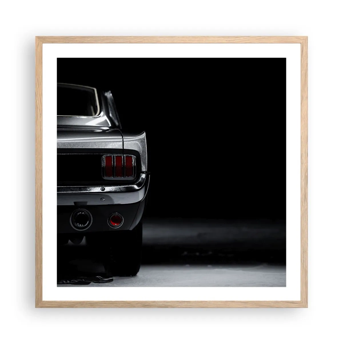 Poszter világos tölgy keretben - Klasszikus báj - 60x60 cm