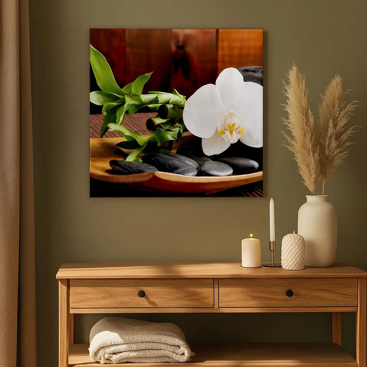 Vászonkép - Engedd át magad a természet érintésének - 30x30 cm