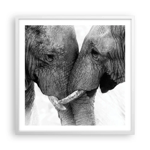 Poszter fekete keretben - Szívélyes vallomás - 60x60 cm