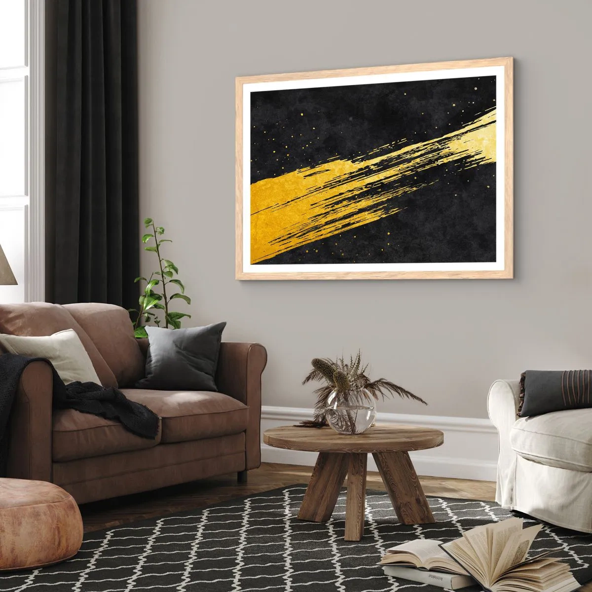 Poszter világos tölgy keretben - Ugrás a hipertérbe - 100x70 cm