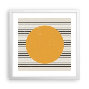 Poszter fekete keretben - Az egyszerűség ereje - 40x40 cm