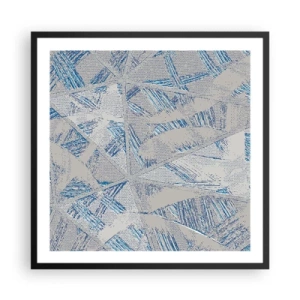 Poszter fehér keretben - A szürkéskék labirintusban - 60x60 cm