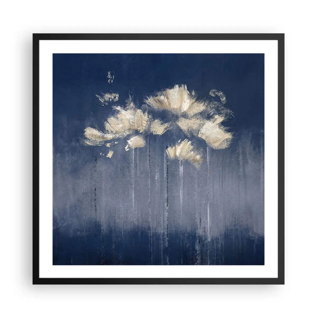 Poszter fehér keretben - Mint szirmok a szélben - 60x60 cm