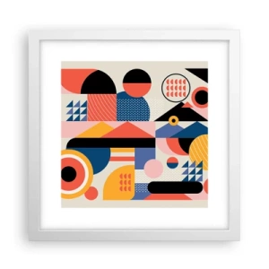 Poszter fekete keretben - Összetétel: játszadozzunk - 30x30 cm