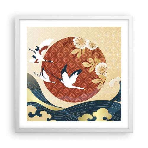 Poszter fekete keretben - Japán mese - 50x50 cm