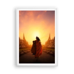 Poszter fekete keretben - Nyugalomban a végtelenségen át - 70x100 cm