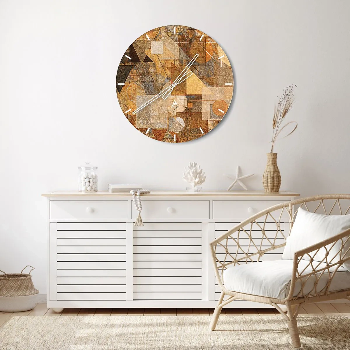 Falióra, Óra - Kubikus bronz tanulmánya - 30x30 cm