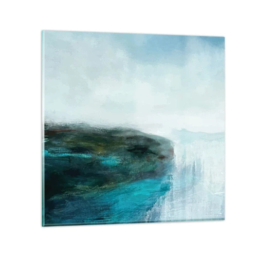 Üveg kép - Tengeri absztrakció - 40x40 cm