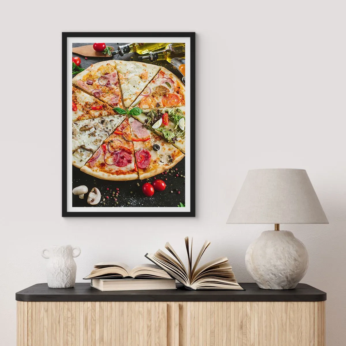 Poszter fehér keretben - Ízek palettája - 70x100 cm