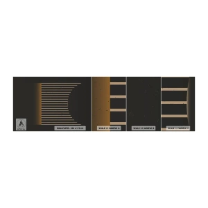 Fotótapéta Minta Öntapadós Deluxe Sticker - Fedezze fel a sötétséget - Absztrakció, Darab, Lineart - 100x30 cm