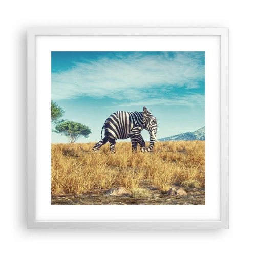 Poszter fekete keretben - A szürke már nem menő - 40x40 cm