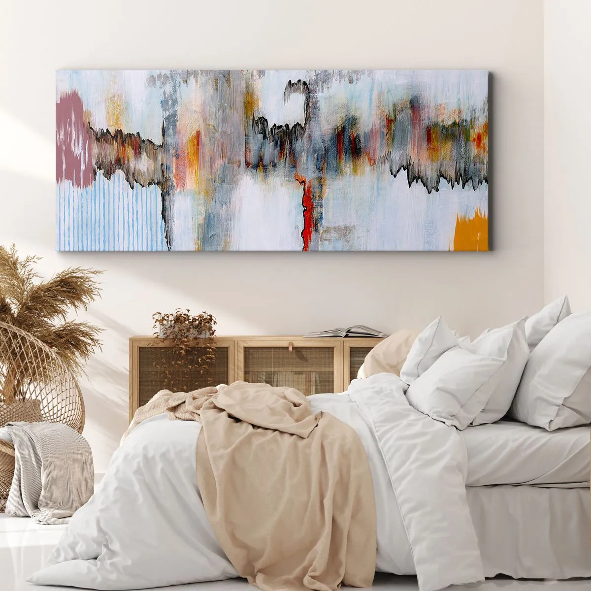 Vászonkép - Egy bottal a vízen - 100x40 cm