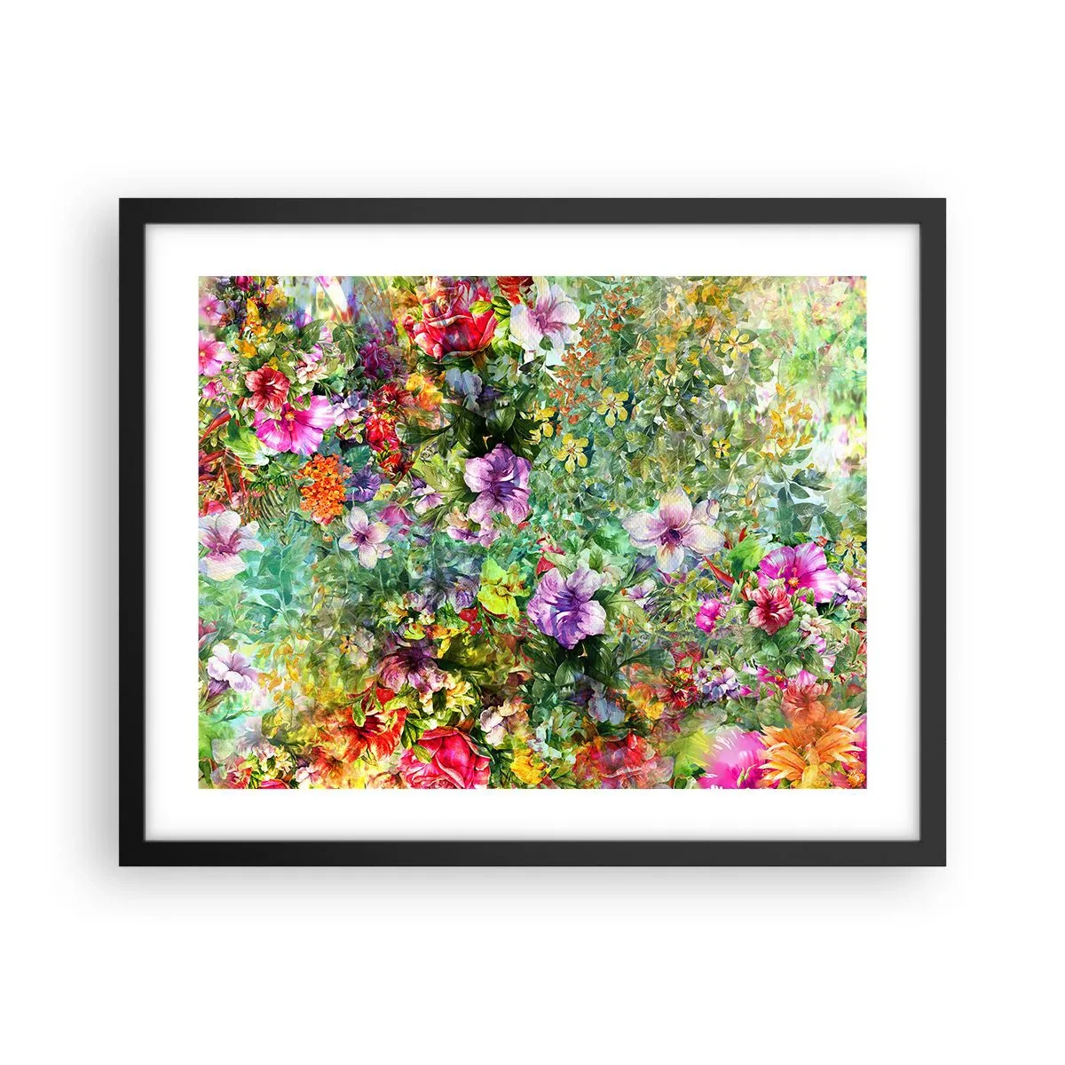 Poszter fehér keretben - Virágokban a vesztünk - 50x40 cm