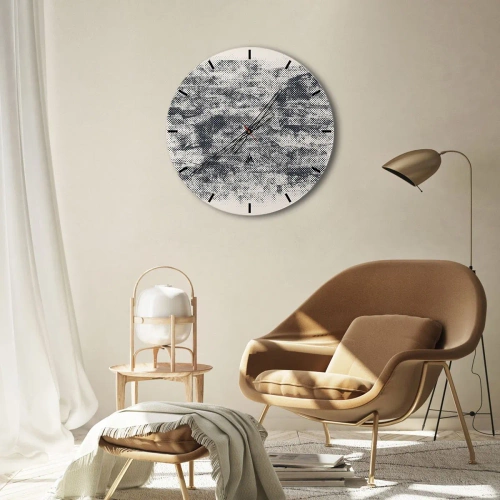 Falióra, Óra - Ködös kompozíció - 30x30 cm