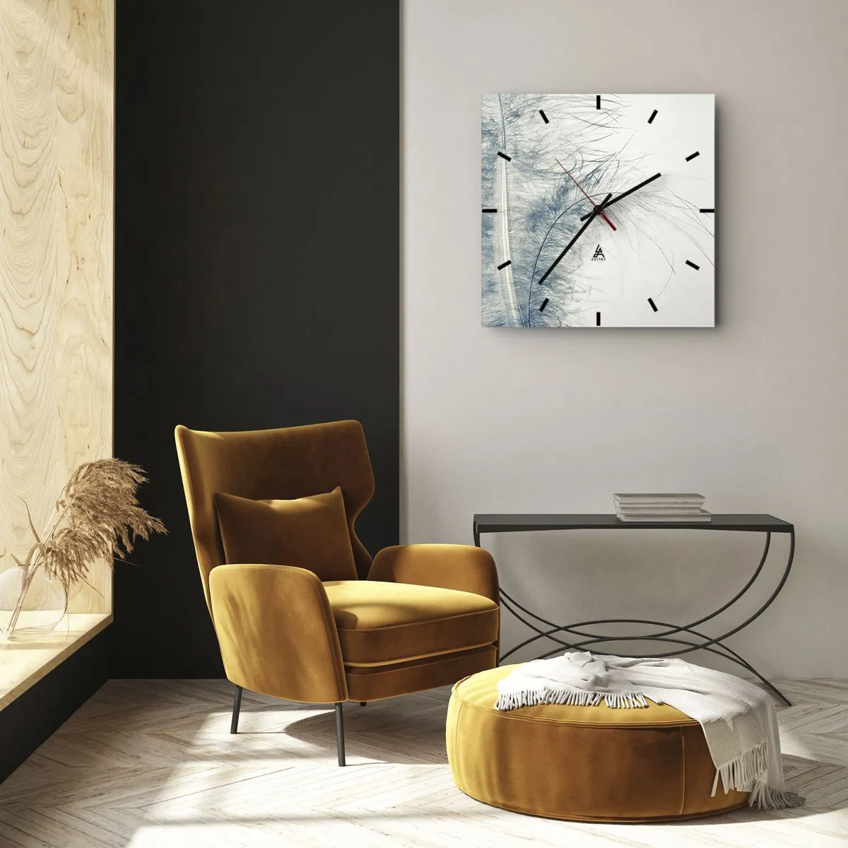 Falióra, Óra - A természet suttogása - 40x40 cm