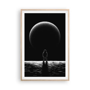 Poszter világos tölgy keretben - Szemtől szemben - 61x91 cm