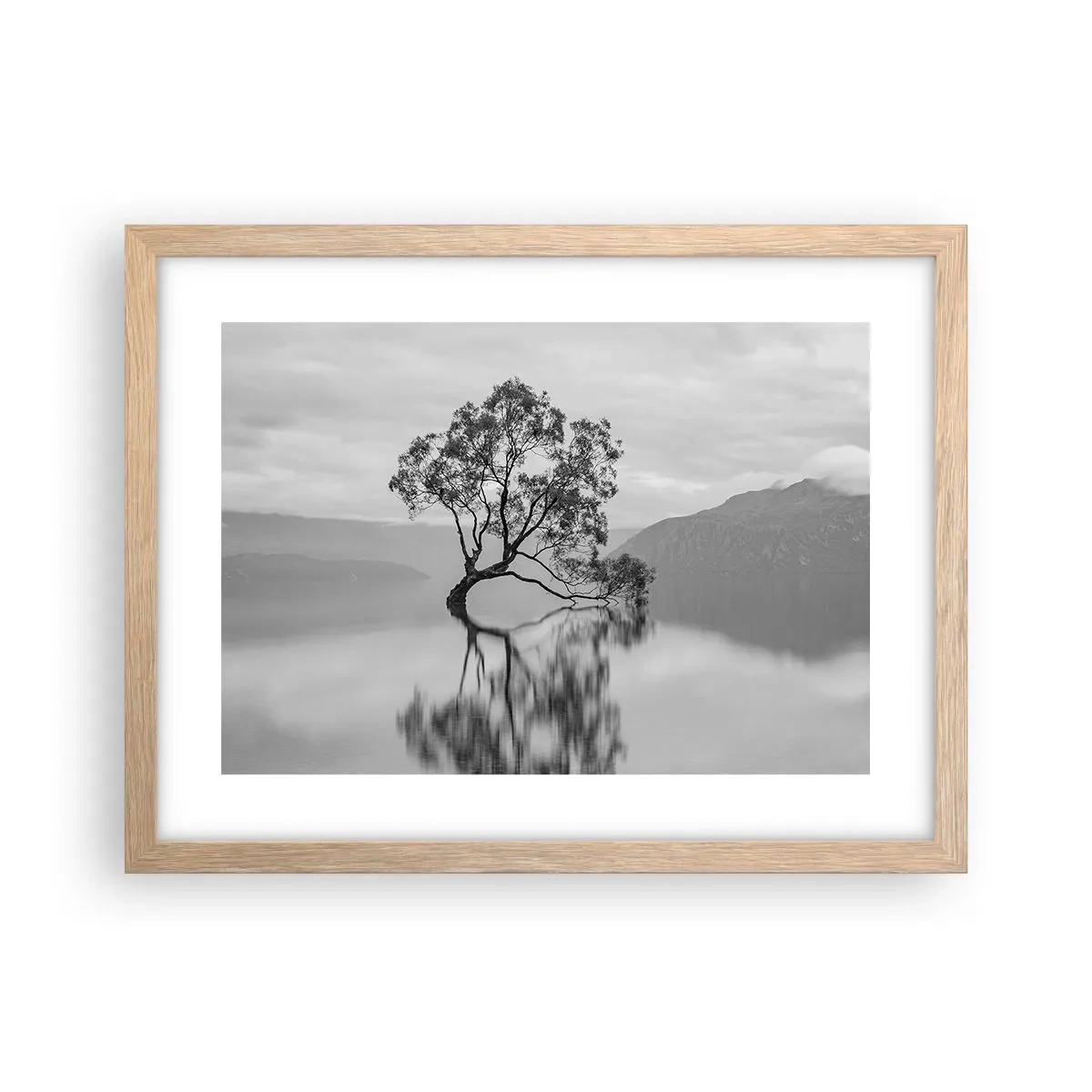 Poszter világos tölgy keretben - Van egy ilyen ország - 40x30 cm