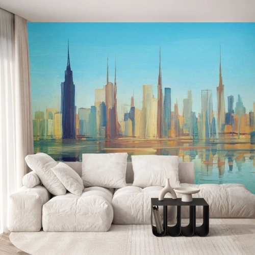 Fotótapéta Premium Sand - Napfényes metropolisz - Város, Építészet, Darab - 150x105 cm