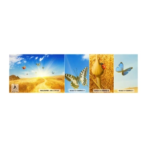 Fotótapéta Minta Öntapadós Deluxe Sticker - És hogy lehet nem szeretni a nyarat? - Tájkép, Pillangók, Természet - 100x30 cm