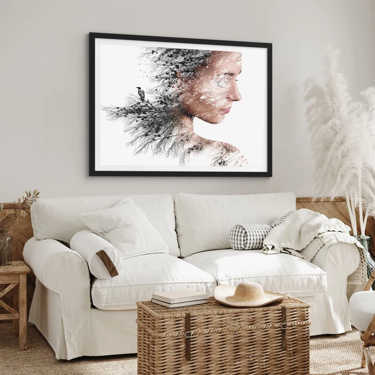 Poszter fehér keretben - Az erdő szelleme - 100x70 cm