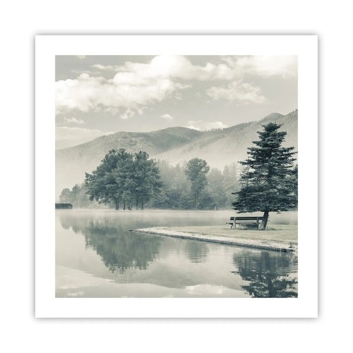 Poszter - A tó még alszik - 50x50 cm