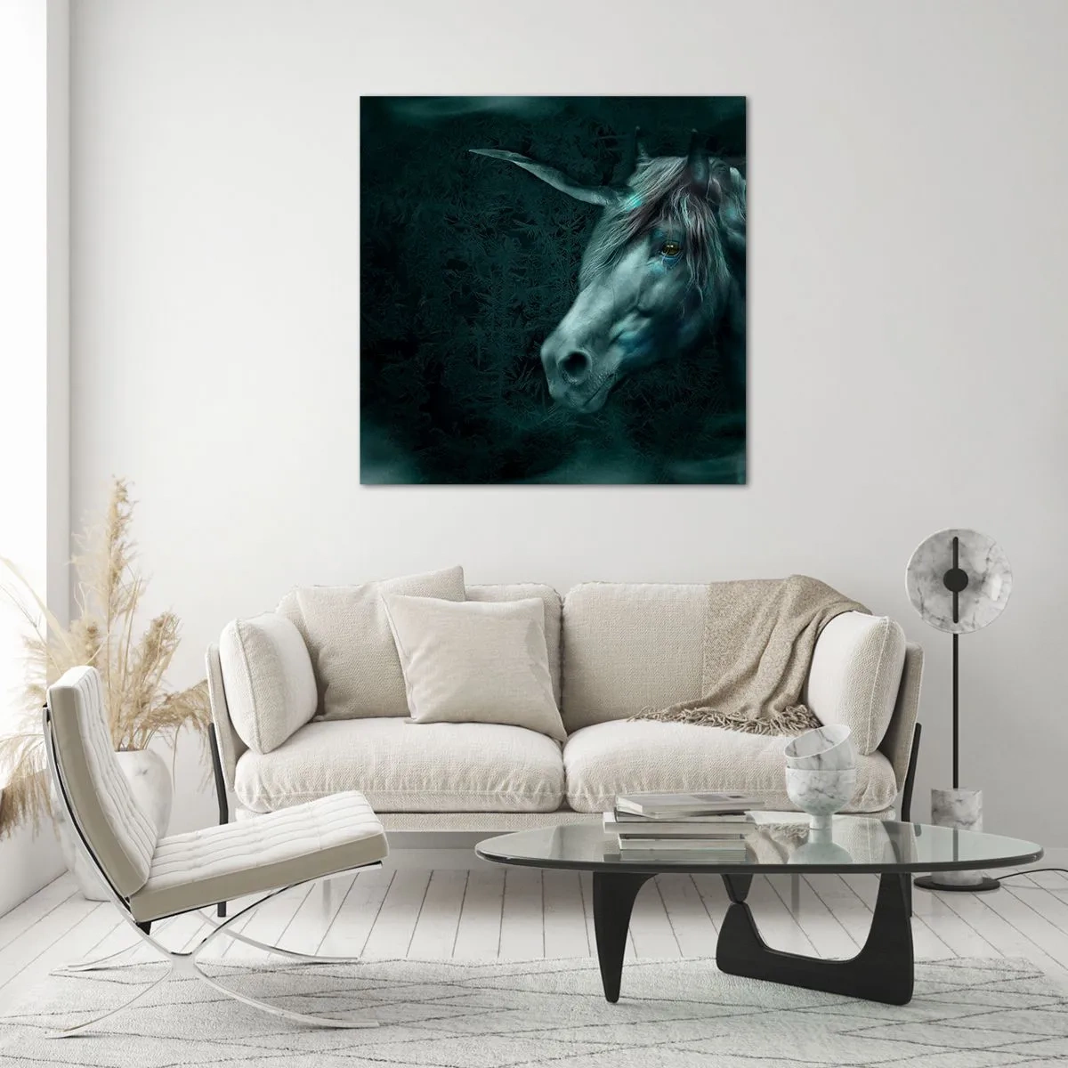 Üveg kép - Mesebeli erdőben - 50x50 cm