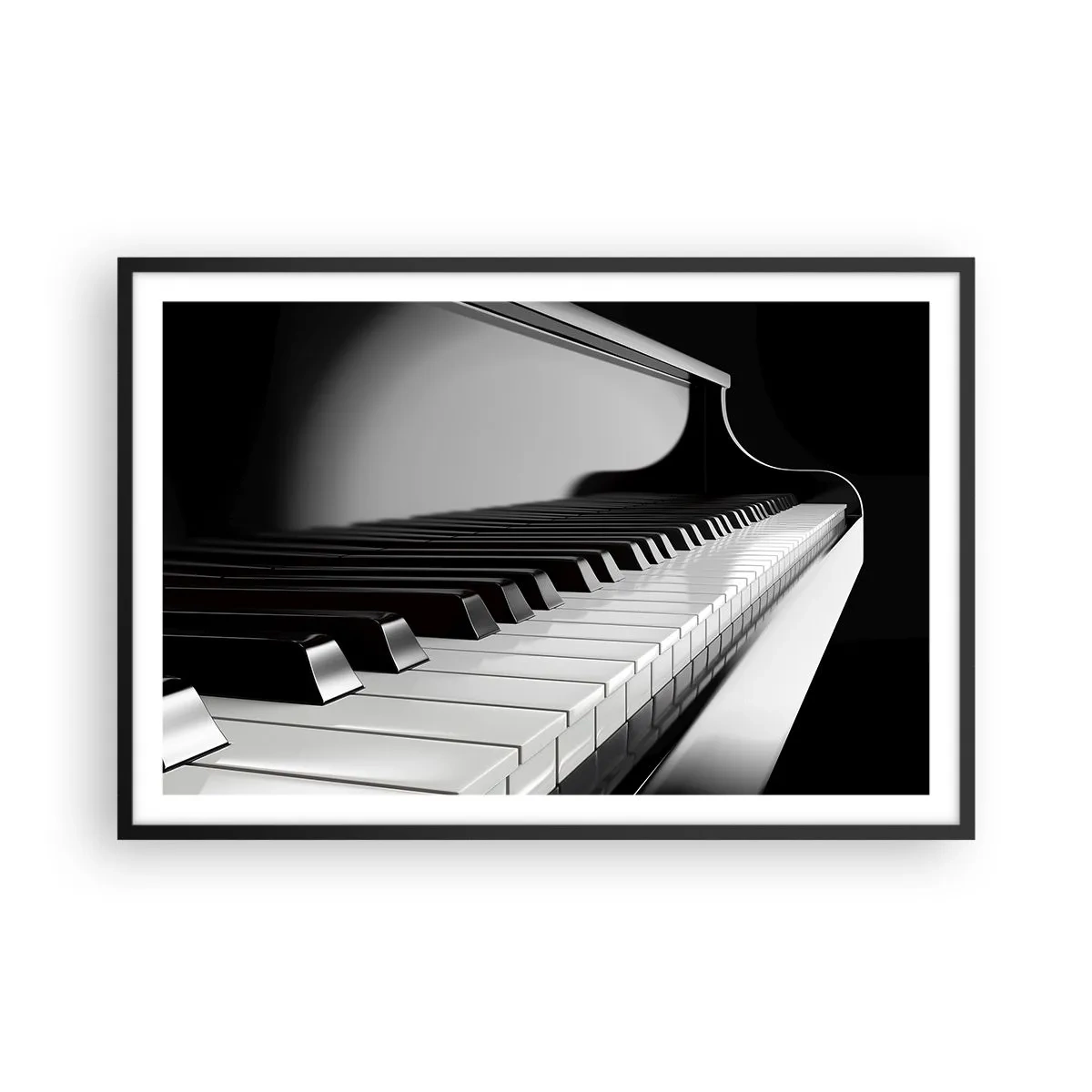 Poszter fehér keretben - A formák és színek harmóniája - 91x61 cm