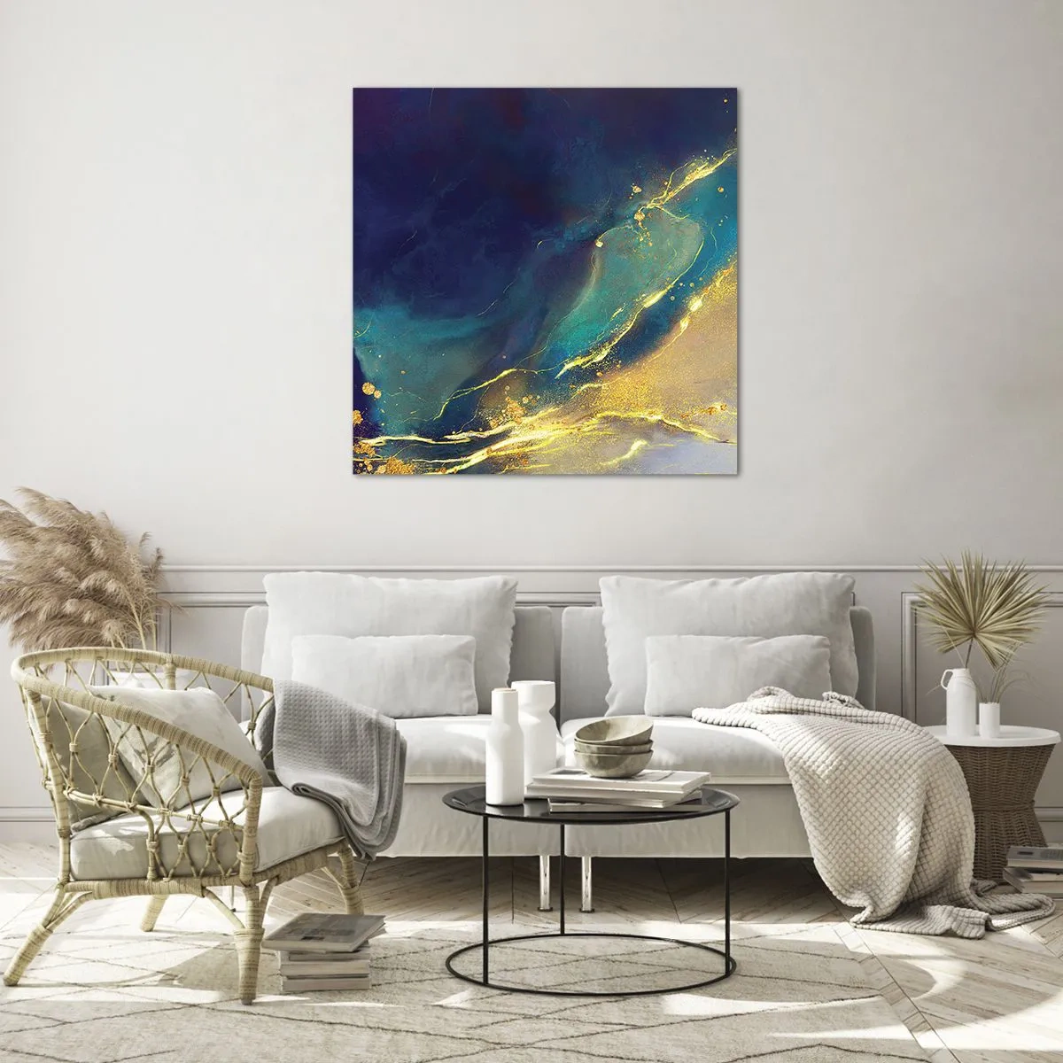 Üveg kép - Az arany lagúnaövezet - 40x40 cm