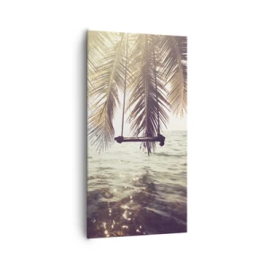 Vászonkép - Tetszés szerint hintázhat a felhők között - 65x120 cm