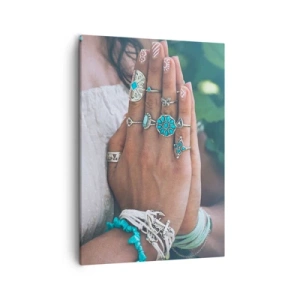 Vászonkép - Üdvözöljük a lét középpontjában - 50x70 cm