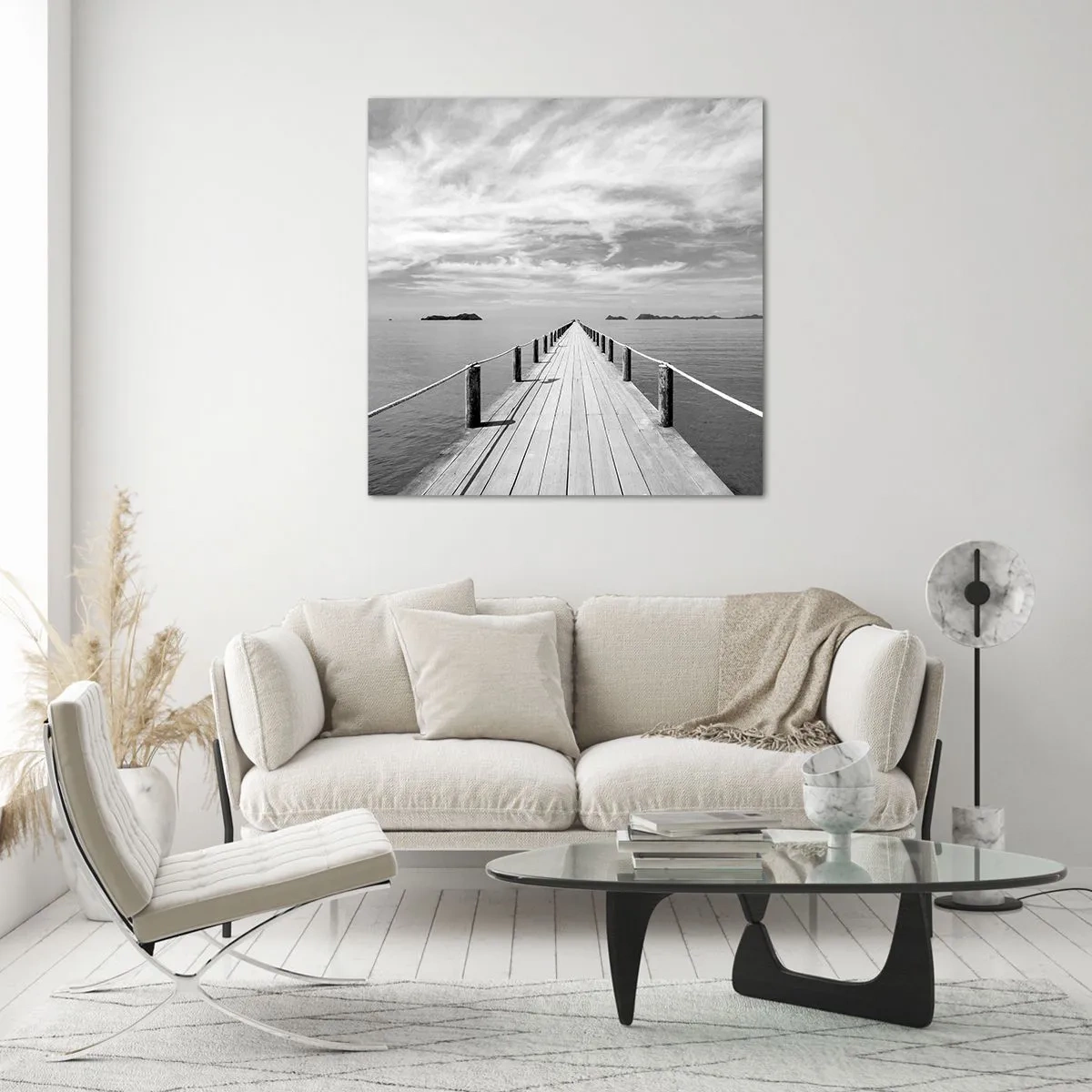 Üveg kép - Talán egy kirándulás... - 60x60 cm