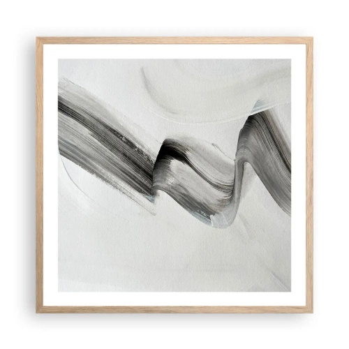 Poszter világos tölgy keretben - Csak a móka kedvéért - 60x60 cm