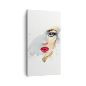 Vászonkép - Egy vízcsepp tükörkép  - 45x80 cm