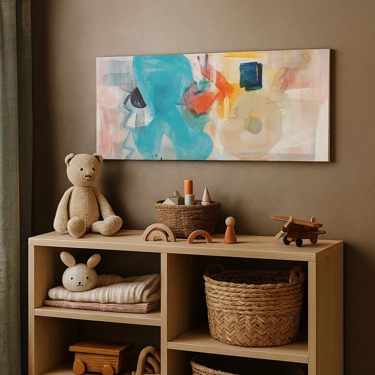 Vászonkép - Színes játék - 100x40 cm