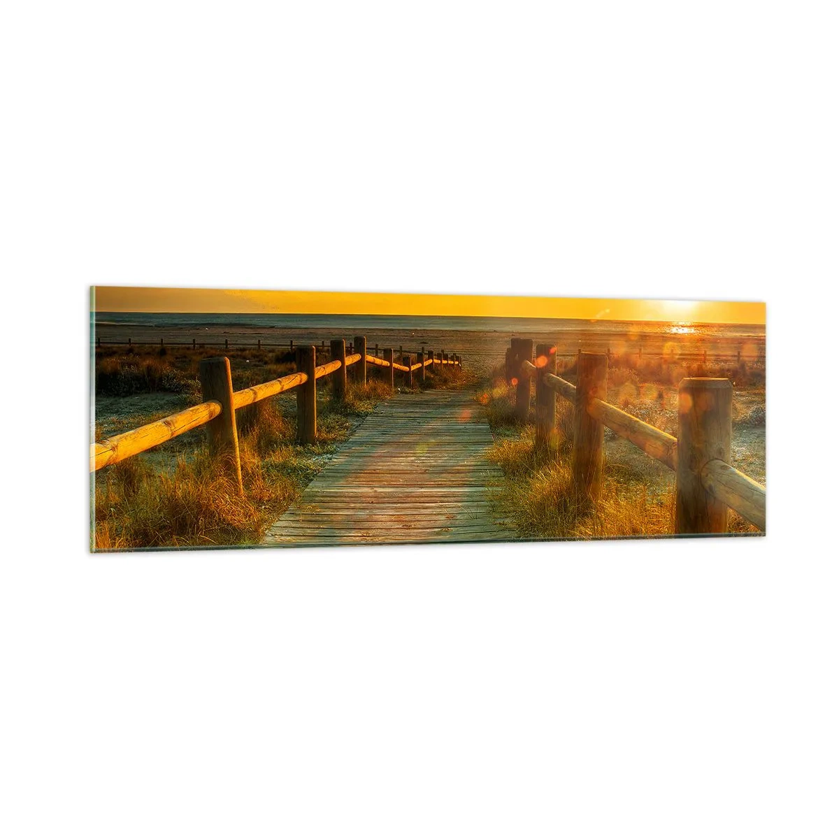 Üveg kép - Régi aranyban fürdetve - 90x30 cm