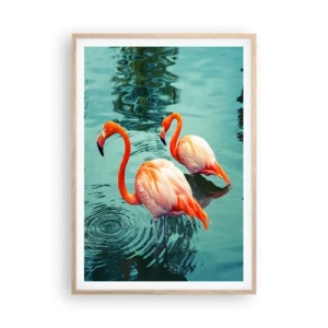 Poszter világos tölgy keretben - Most divatban vagyunk - 70x100 cm