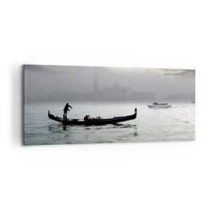 Vászonkép - Egy mesés város vízből és ködből - 100x40 cm