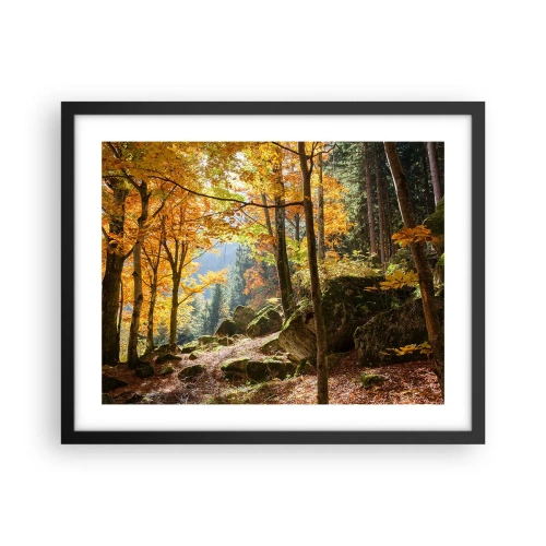 Poszter fehér keretben - Itt az ideje a pihenésnek - 50x40 cm