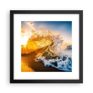 Poszter fehér keretben - Játék a homokban - 30x30 cm