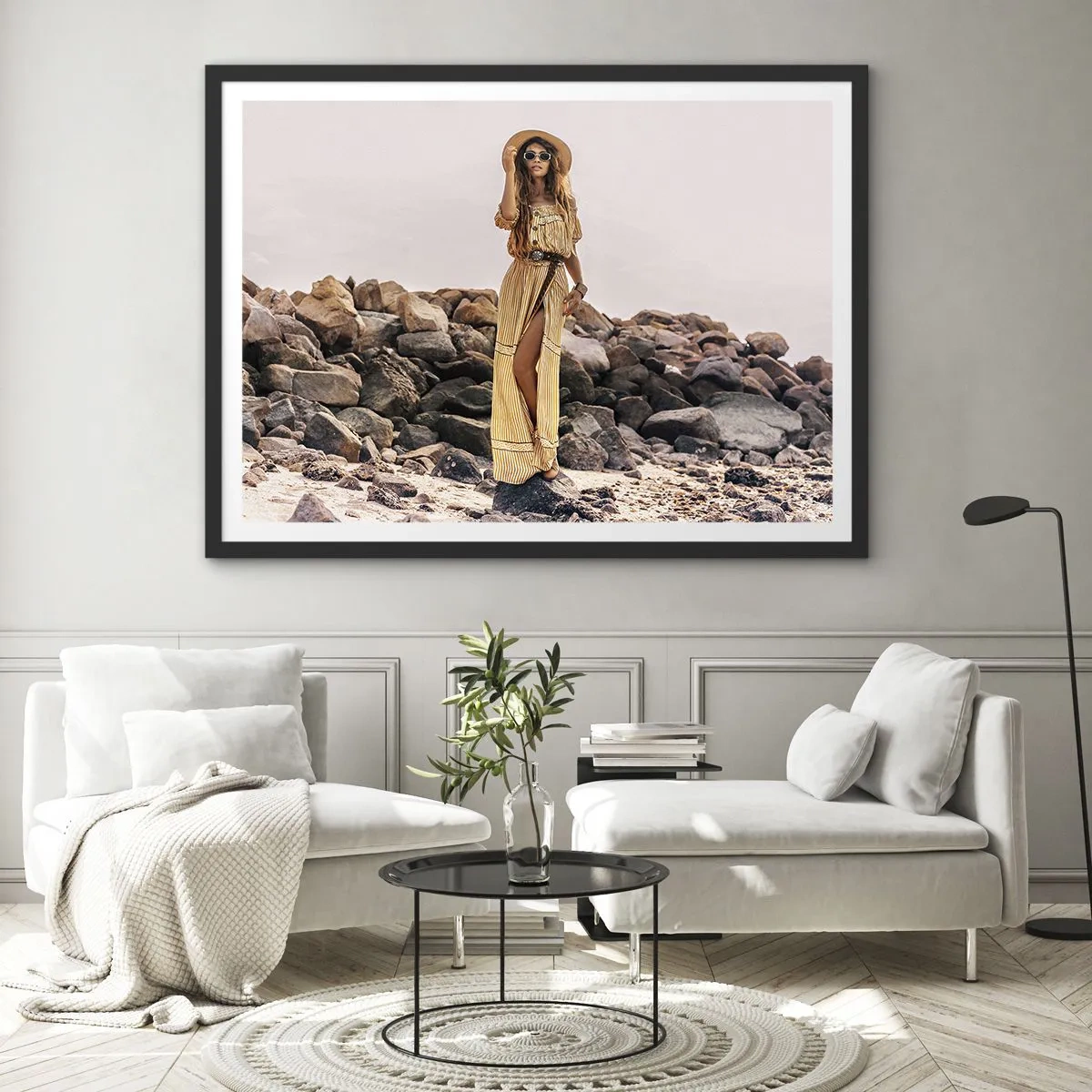 Poszter fehér keretben - A kövek varázsa - 100x70 cm