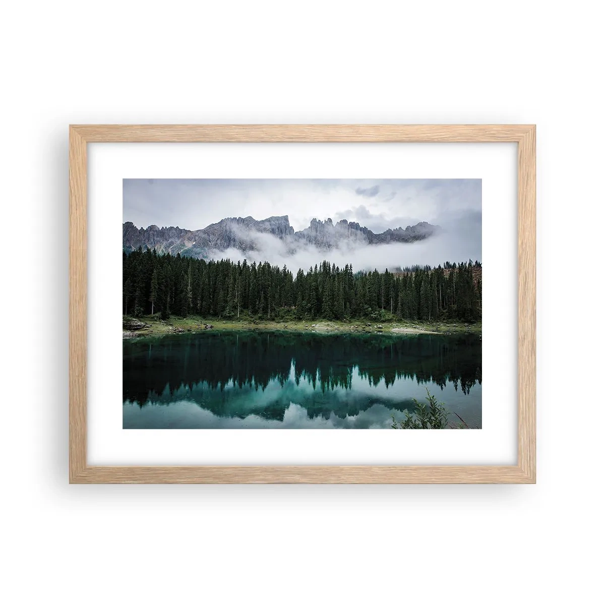 Poszter világos tölgy keretben - Csitt, csit, ne zavard fel az állóvizet... - 40x30 cm