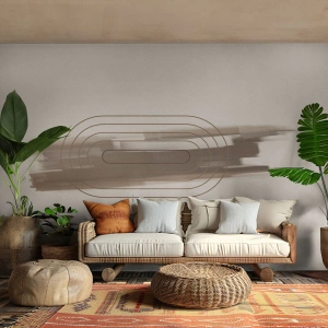 Öntapadós Fotótapéta Deluxe Sticker - Szürke fuvallat - Absztrakció, Darab, Modern művészet - 350x256 cm