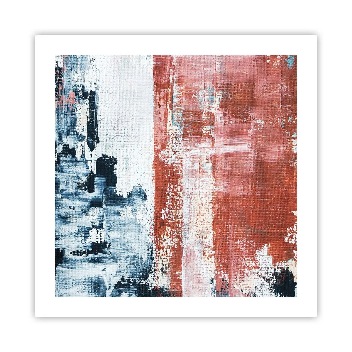 Poszter - Fele-fele absztrakt - 50x50 cm